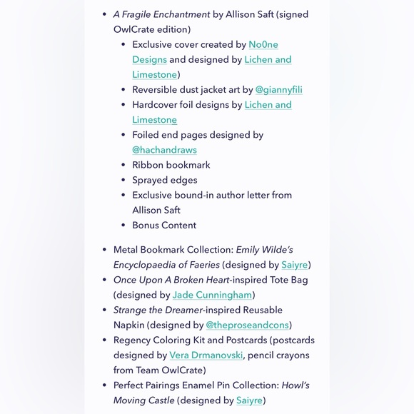 Owlcrate “Curated for Readers” January 2024 Box NEW! - Picture 4 of 4